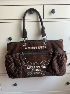 Juicy Couture Brown 'Couture Baby - Enfant de Juicy' vintage Tote